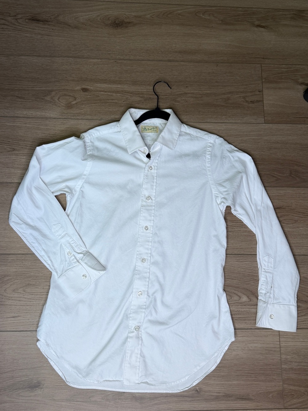 Men's Bespoke Custom Tailor USA Made Classic White Button-Up Shirt
